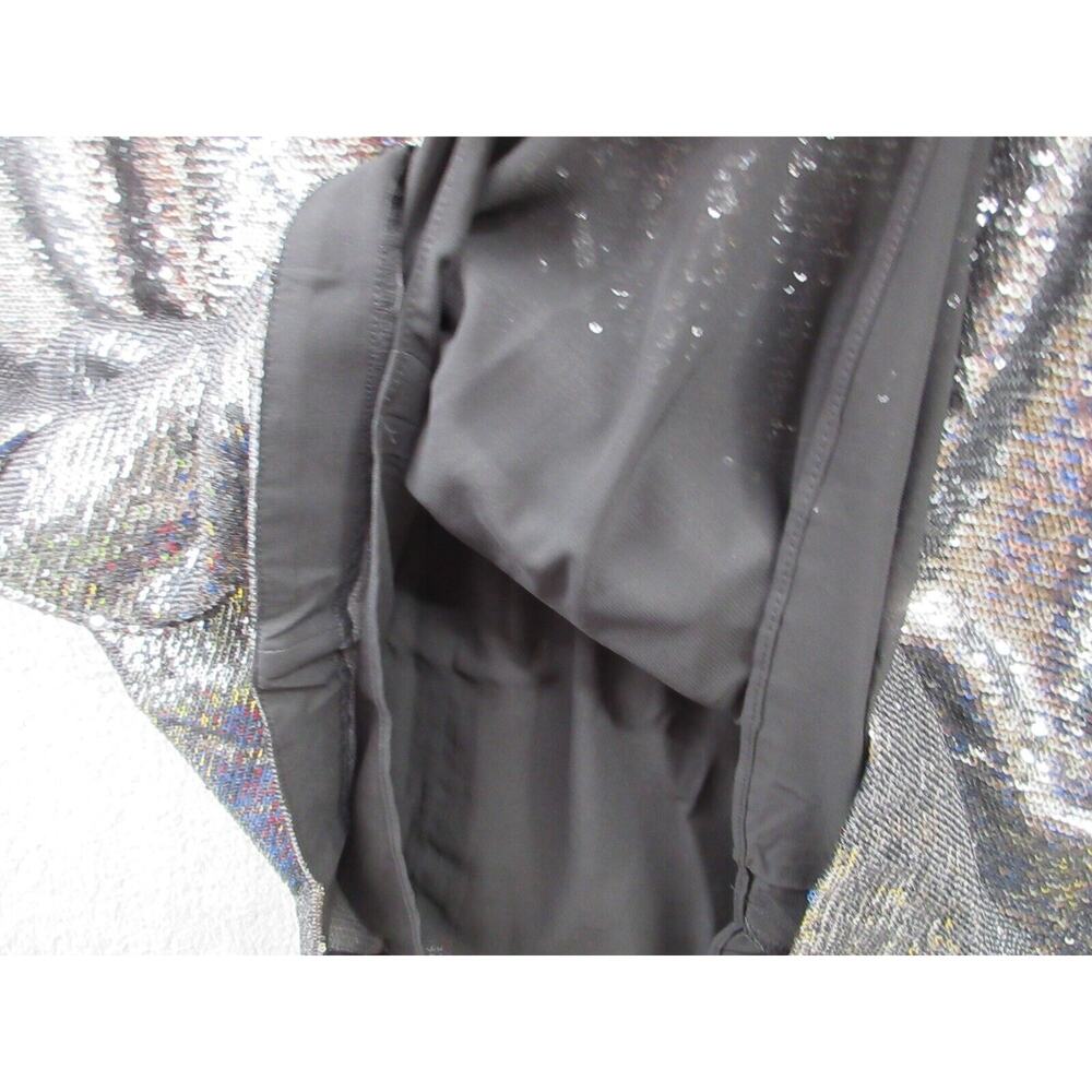 NWT Ralph Lauren Women Sz 12 Silver Sequined Party Cocktail Dress Round Neck - Picture 9 of 16